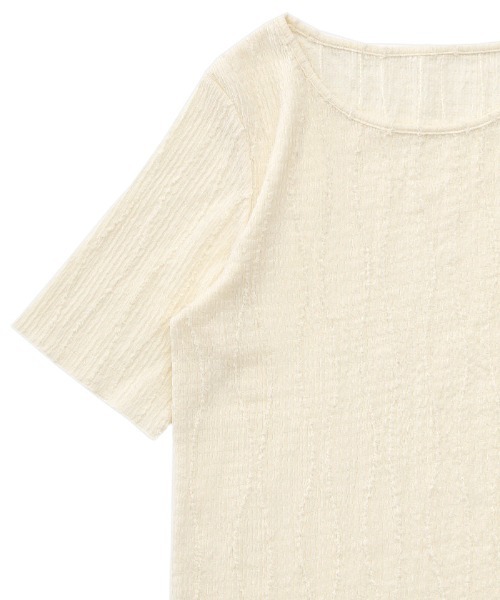 「select MOCA」 半袖カットソー MEDIUM ベージュ レディース