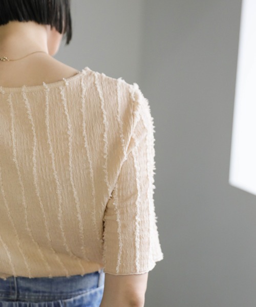 「select MOCA」 半袖カットソー MEDIUM ベージュ レディース