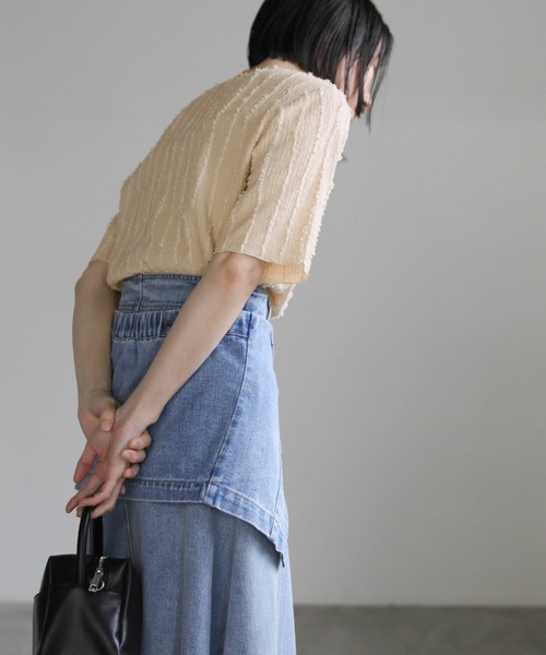 「select MOCA」 半袖カットソー MEDIUM ベージュ レディース