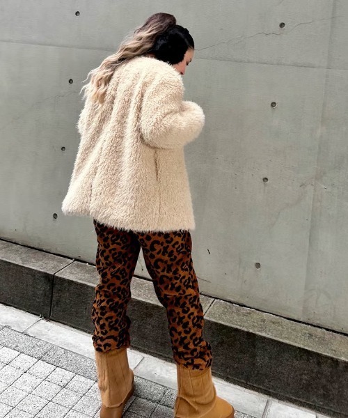 ダッフルコート コート ipugo ファーダッフルコート レディース_13
