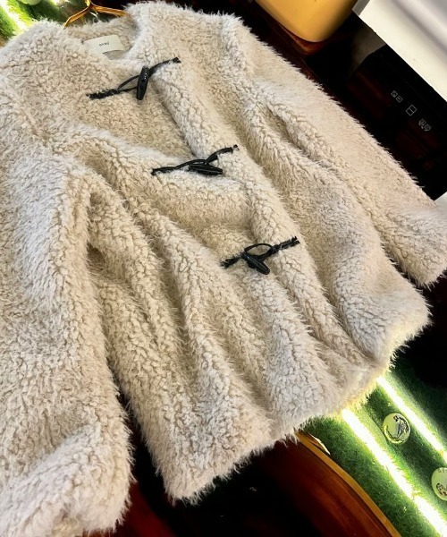 ダッフルコート コート ipugo ファーダッフルコート レディース_15