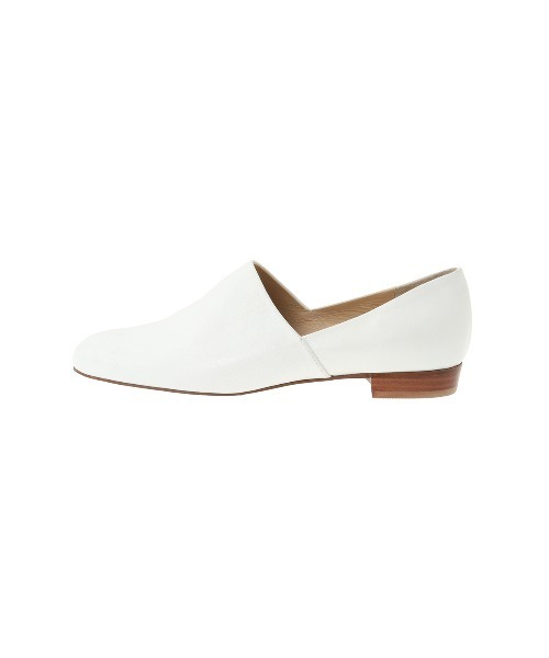 CLANE（クラネ） パンプス SIDE CUT STACKED HEEL FLAT SHOES