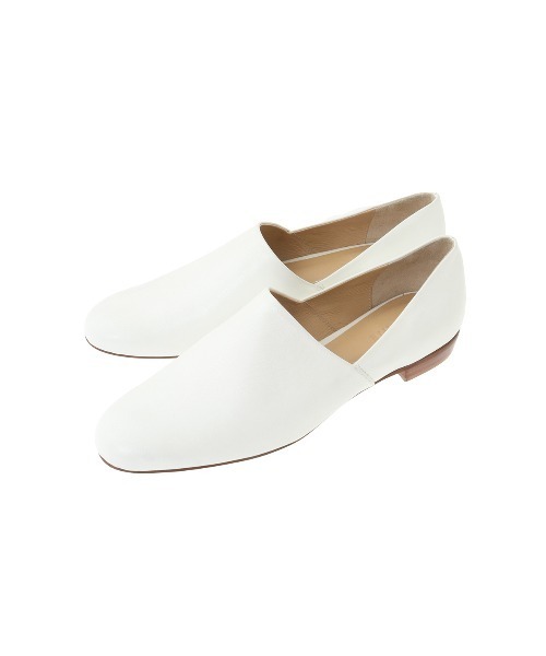 CLANE（クラネ） パンプス SIDE CUT STACKED HEEL FLAT SHOES