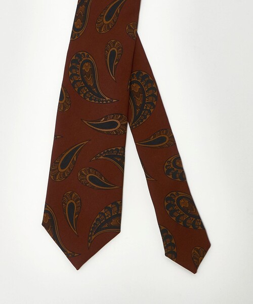 Holliday & Brown ネクタイ 「HOLLIDAY＆BROWN」ペイズリープリント