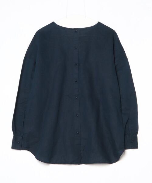 「BANANA REPUBLIC」 長袖チュニック L ネイビー レディース