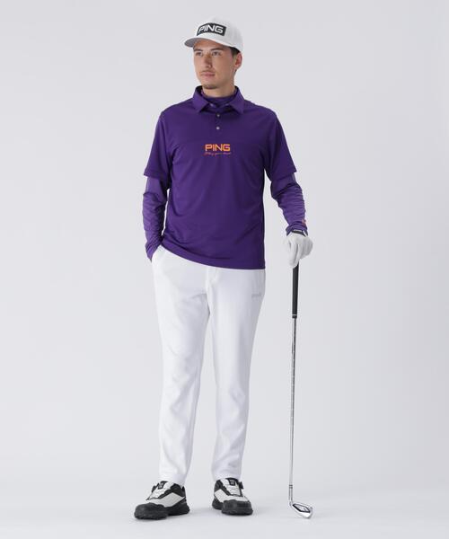 PING（ピン） uvカット ポロシャツ 「PING APPAREL」レイヤードツイン