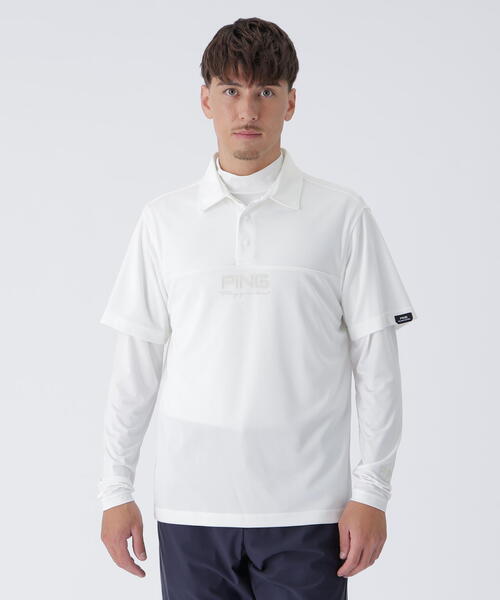 PING（ピン） uvカット ポロシャツ 「PING APPAREL」レイヤードツイン