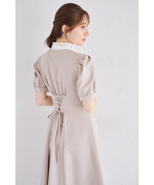 未使用級✨セルフォード　レース襟タックワンピース　つけ襟2way　ブラック　38 1967531673.jpg?1689006864