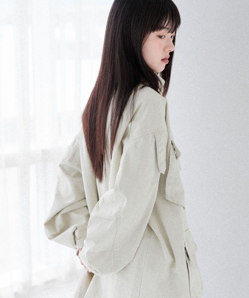 Heather（ヘザー） ブルゾン アウター カーゴポケットミドルブルゾン