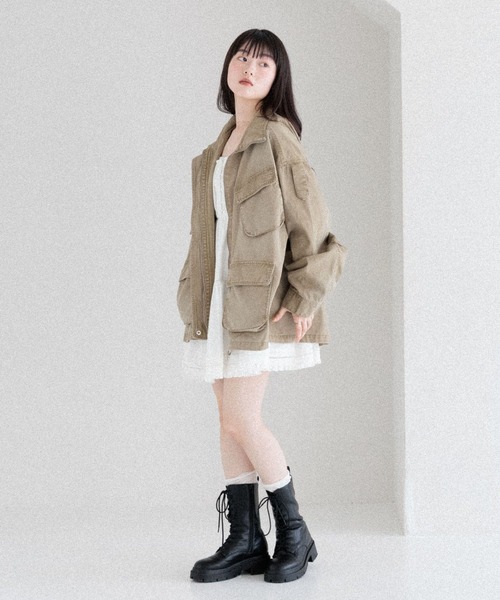 美品▲定価9.9万▲Drawer//コットンムソウギャザーコート▲ベージュ 美品△定価9.9万△Drawer//コットンムソウギャザーコート△ベージュ