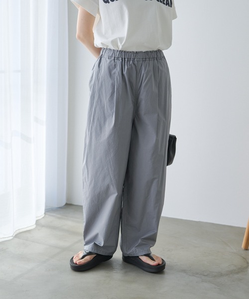 pual ce cin 「PUAL CE CIN」 イージーパンツ FREE ライトグレー