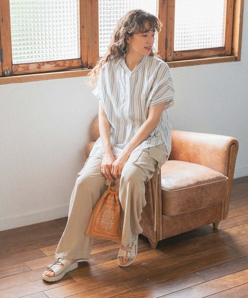 「niko and...」 カーゴパンツ MEDIUM ベージュ レディース
