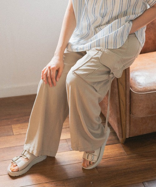 「niko and...」 カーゴパンツ MEDIUM ベージュ レディース