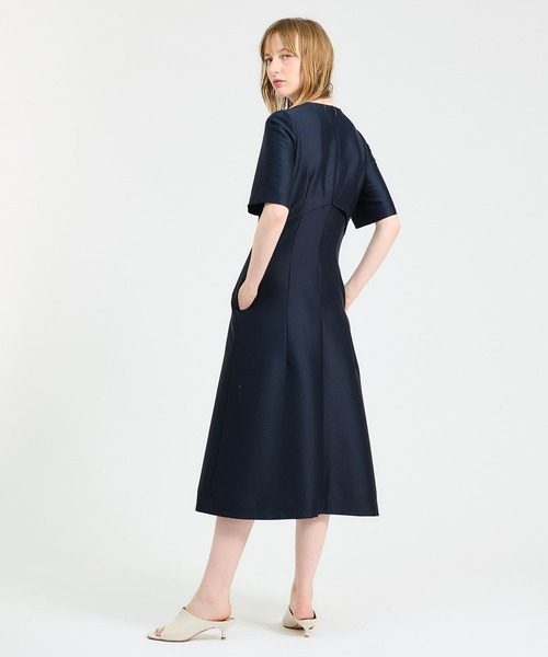 ESTNATION（エストネーション） 半袖ワンピース 36 ネイビー