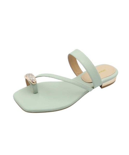 「MODE KAORI」 フラットサンダル L ブラック レディースの画像9