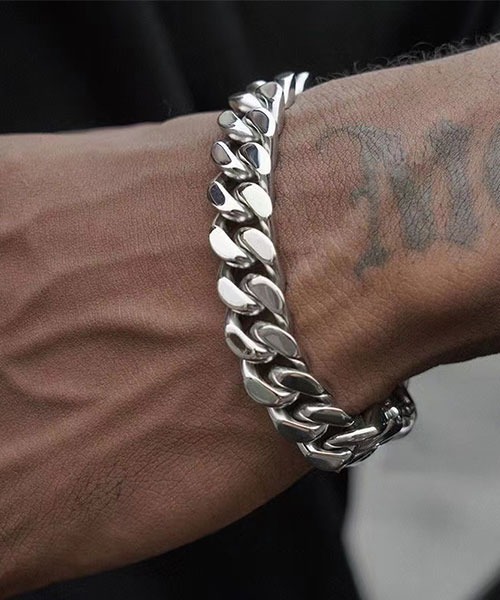 ARCHIVER ブレスレット 「Bz」シルバーチェーンブレスレット(LEY