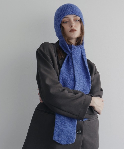 Mili affinity 耳当て イヤーマフ ロングイヤーフラップニットキャップ