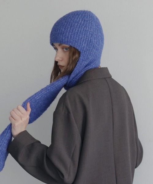 Mili affinity 耳当て イヤーマフ ロングイヤーフラップニットキャップ