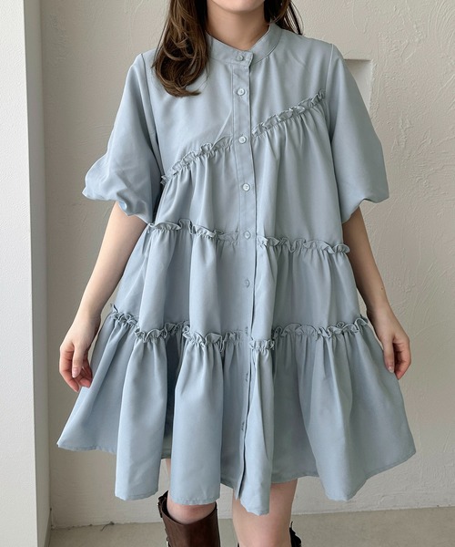 「apres jour clair」 半袖チュニック X-LARGE アイボリー レディース_画像3