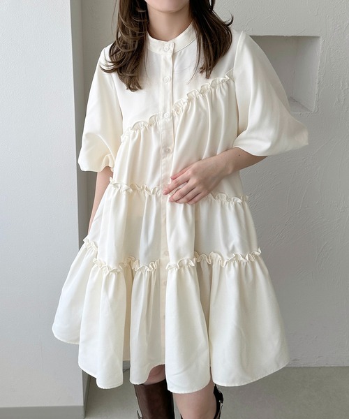 「apres jour clair」 半袖チュニック X-LARGE アイボリー レディース_画像9