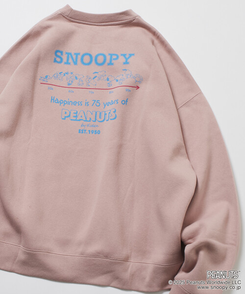 【新品未使用】LOOPWHEELER ×スヌーピー　スカイピンク　スウェット ジェラート ピケ＞PEANUTSとコラボレーションした新商品を発売 | 株式