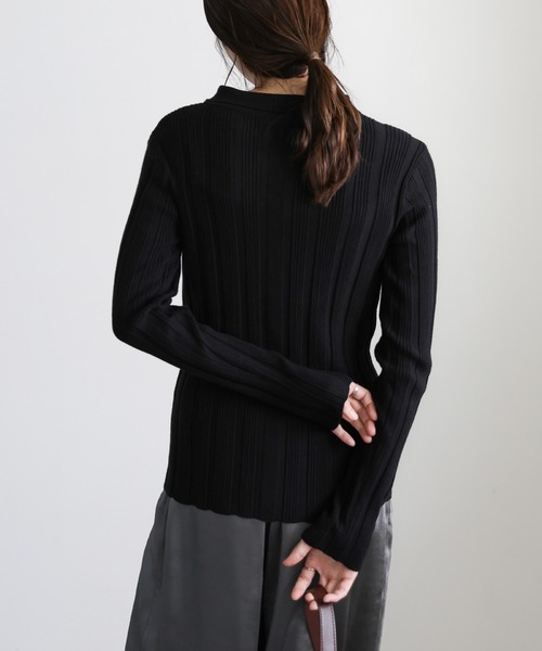 select MOCA（セレクトモカ） ニット セーター ランダムリブポロニット