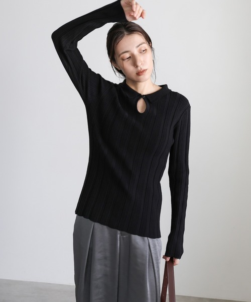 select MOCA（セレクトモカ） ニット セーター ランダムリブポロニット