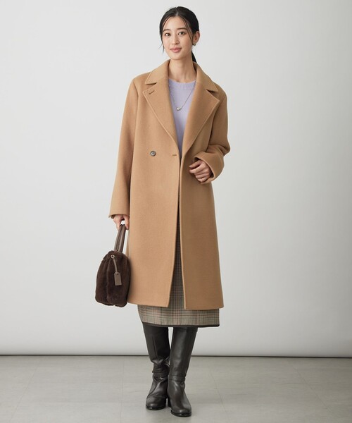 J.PRESS（J.プレス） コート アウター Pureラムウール ダブル ロング