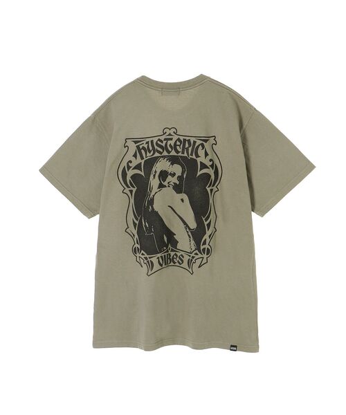 HYSTERIC GLAMOUR（ヒステリックグラマー） 半袖Tシャツ LARGE カーキ