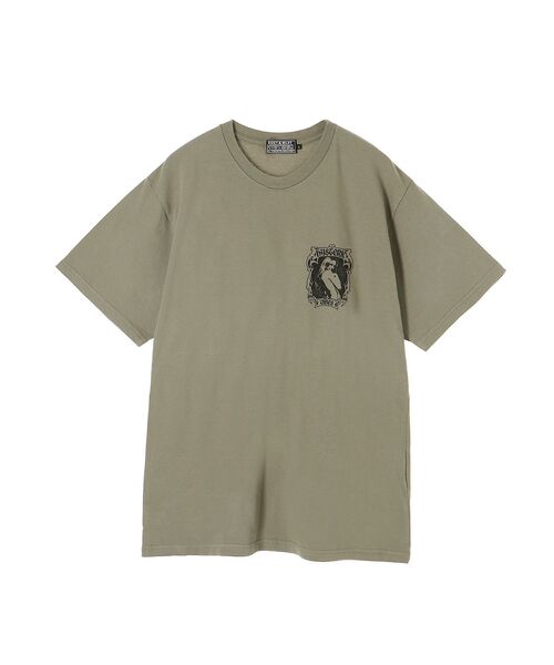 HYSTERIC GLAMOUR（ヒステリックグラマー） 半袖Tシャツ LARGE カーキ