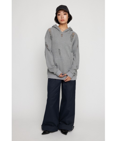 － Lagua gem パーカー LAGUA GEM（ラグアジェム） パーカー OVER CRASH HOODIE トップス