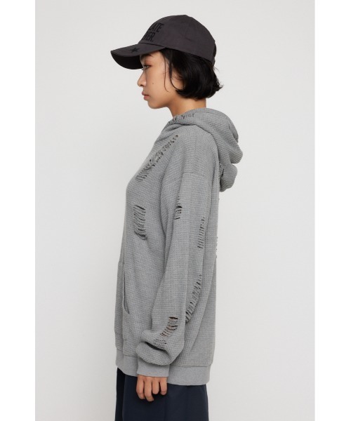 LAGUA GEM（ラグアジェム） パーカー OVER CRASH HOODIE トップス
