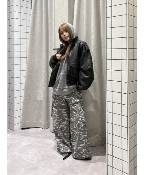LAGUA GEM（ラグアジェム） パーカー OVER CRASH HOODIE トップス