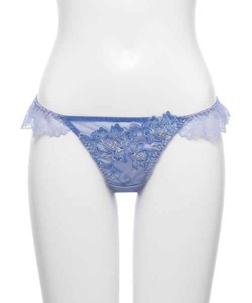 ☆Ravijour☆廃盤☆Blue☆B65-70Tバック☆セット RAVIJOUR（ラヴィジュール） ショーツ マルヴァ フリル Tバック