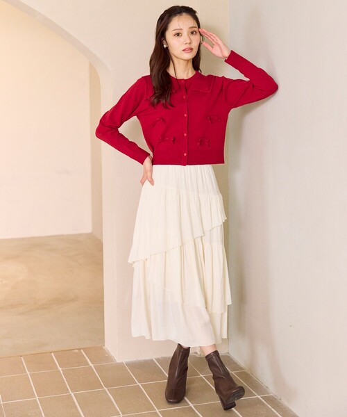 Feroux（フェルゥ） スカート アシンメトリーティアード スカート