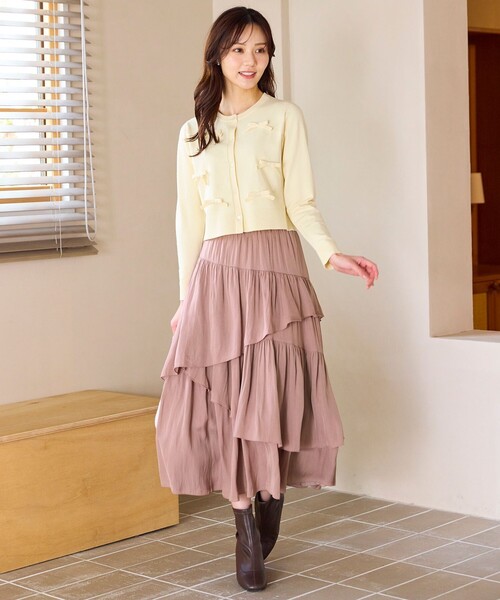 Feroux（フェルゥ） スカート アシンメトリーティアード スカート