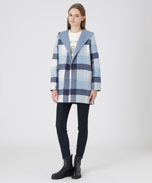 【極美品】BLUE LABEL クレストブリッジ　ウールコート BLUE LABEL CRESTBRIDGE（ブルーレーベルクレストブリッジ） コート