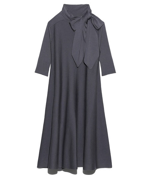 FURFUR ファーファー　ワンピース FURFUR（ファーファー） ニットワンピース ONE SIZE グレー レディース