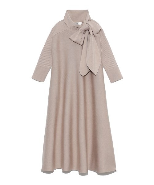 「FURFUR」 ニットワンピース ONE SIZE グレー レディース_画像2