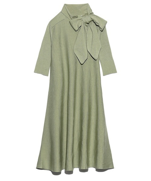 「FURFUR」 ニットワンピース ONE SIZE グレー レディース_画像3