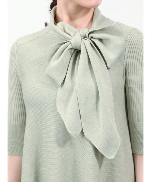 「FURFUR」 ニットワンピース ONE SIZE グレー レディース_画像8