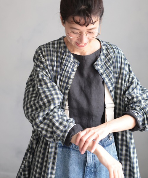 「soulberry」 長袖ブラウス 4L キナリ レディース_画像3