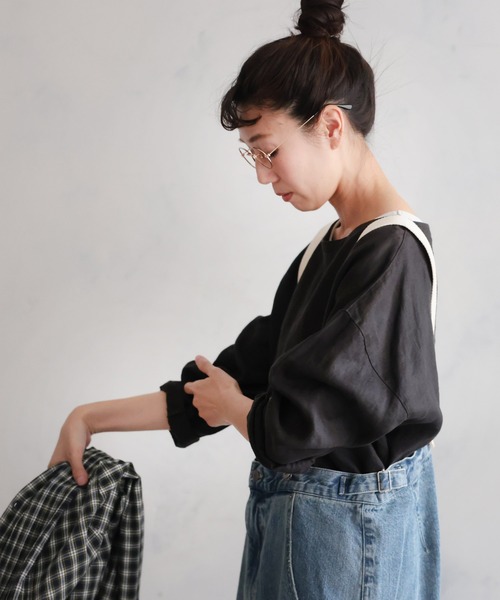 「soulberry」 長袖ブラウス 4L キナリ レディース_画像8