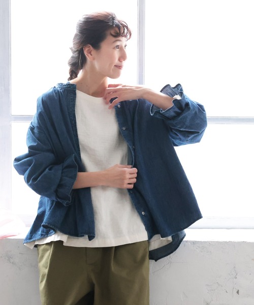 「soulberry」 長袖ブラウス 4L キナリ レディース_画像9