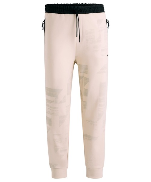 BOSS（HUGO BOSS） パンツ コットン ミックスマテリアル トラック