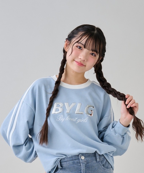 by LOVEiT tシャツ メタルプリントロンT キッズ 子供服 女の子