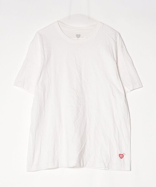 HUMAN MADE ホワイト カットソー HUMAN MADE（ヒューマンメード） 半袖Tシャツ L ホワイト メンズ