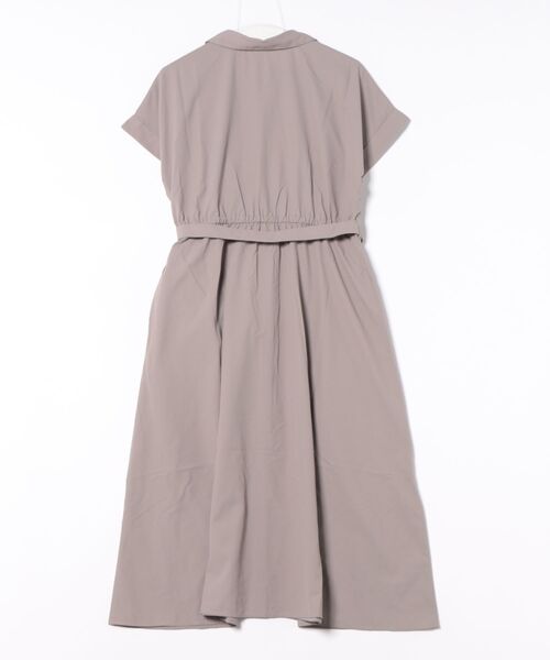 「Honeys」 「GLACIER」シャツワンピース L モカ レディース_画像2