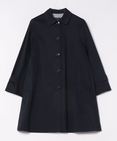 To b. by agnes 「To b.」 ステンカラーコート 36 ネイビー レディース