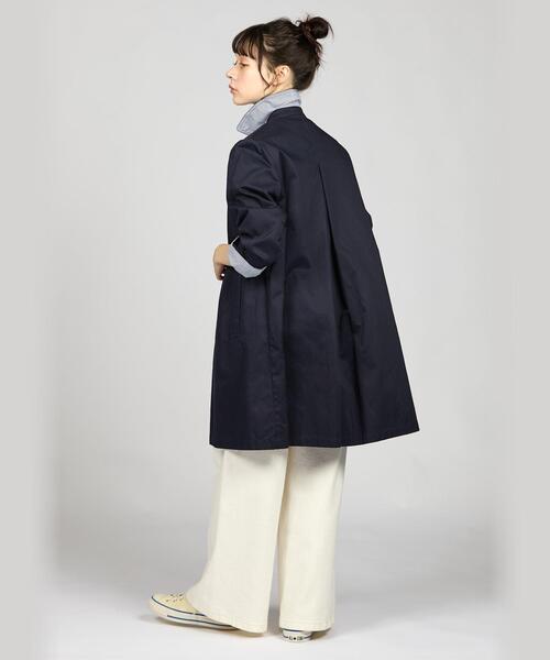 To b. by agnes 「To b.」 ステンカラーコート 36 ネイビー レディース